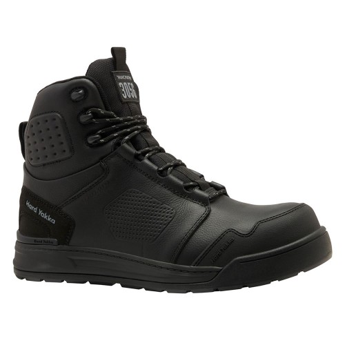 Hard Yakka Black 3056 Waterproof Safety Boots Hard Yakka Black 3056 Waterproof Safety Boots